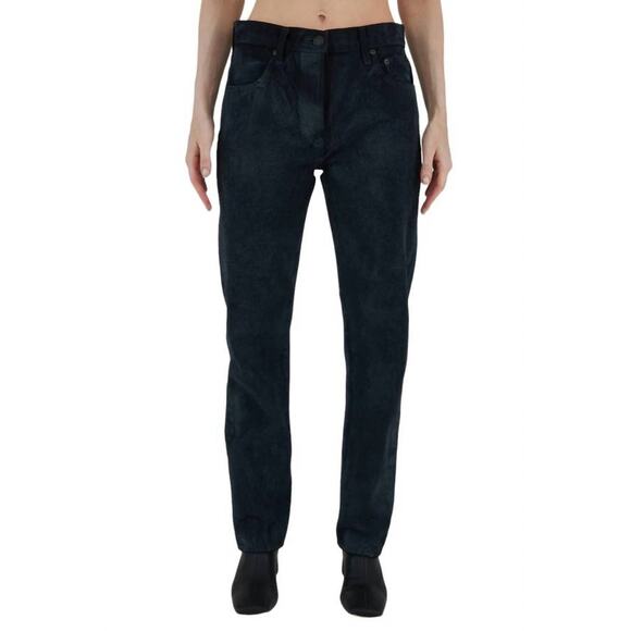 Moussy The Banning Straight Leg Jeans in Black 31 - Picture 1 of 4